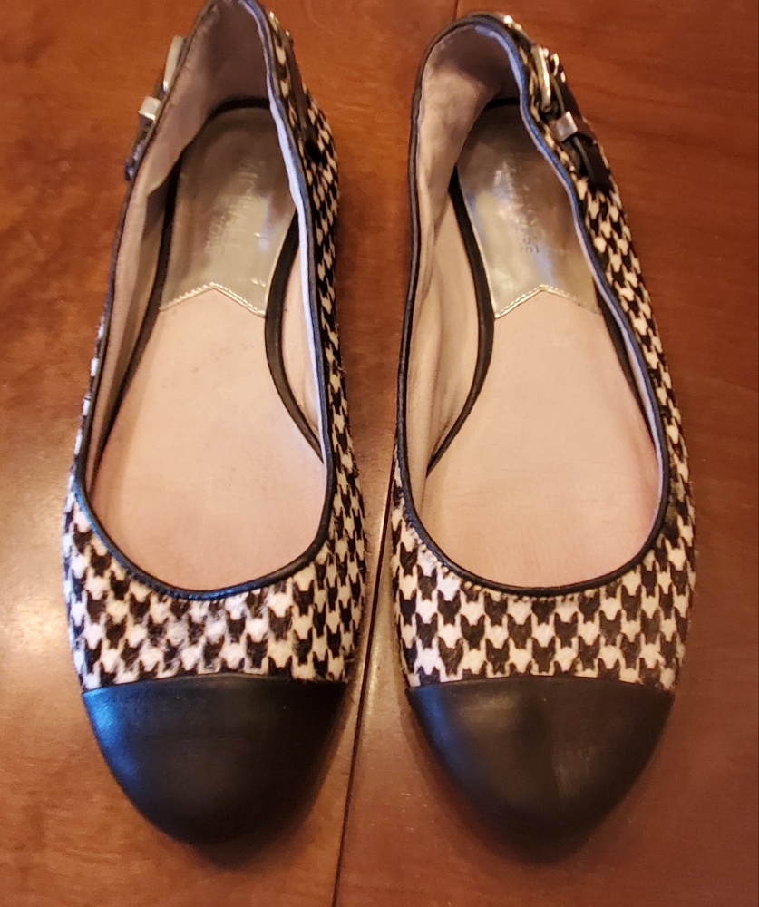 MICHAEL Michael Kors Dion Ballet Black & White Shoes